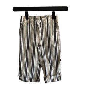Janie & Jack Striped Roll Cuff Drawstring Pants 3
